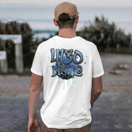 4130 Grafitti T White Back Print