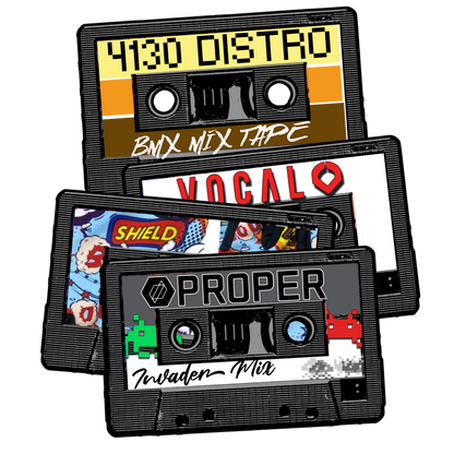 Graphic T Shirt Back print with Cassette tapes