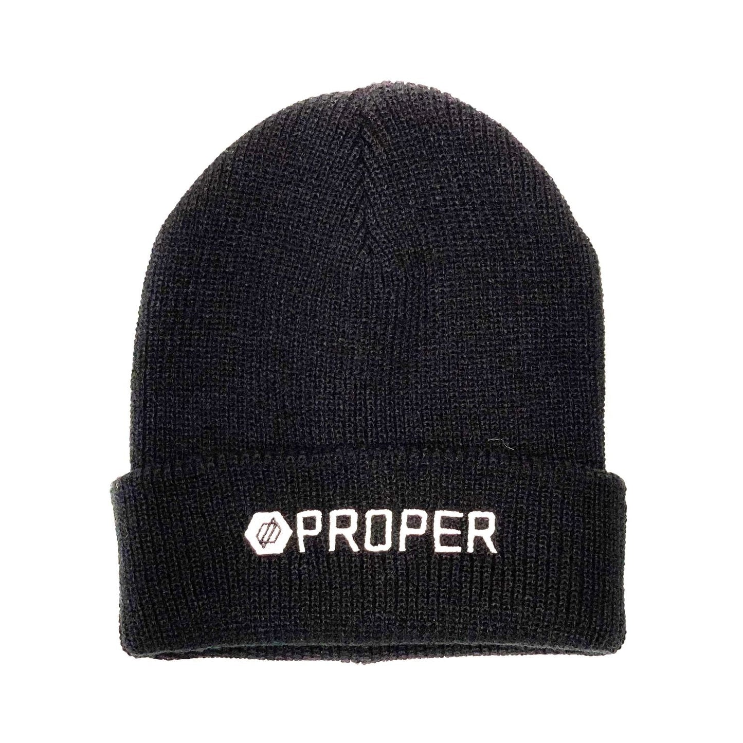 Proper Logo Beanie - Black